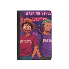 ONE PIECE Inspired Luffy & Zoro Pattaya Thailand -Anime Travel Passport Cover