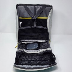 Eddie Bauer Travex Hanging Toiletry Bag Travel Organizer Case Teal Gray Mesh