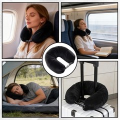 1-Pack Stuffable Travel Pillow for Extra Luggage – Travel Neck Pillow with