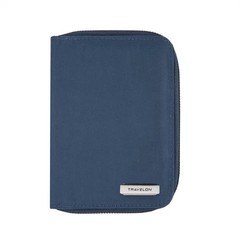 Travelon RFID Blocking Passport Zip Wallet, Ocean,Passport & ID Holders
