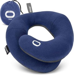 BCOZZY Travel Neck Pillow for Airplane – Patented Double Support for Head, Ne…