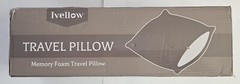 Ivellow Memory Foam Travel Pillow Compressible Camping Pillow for Sleeping Shred