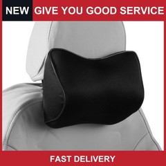 Car Headrest Pillow Polyester, Memory Foam 2 Pcs for Driving Travel