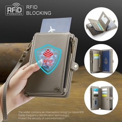 Multifunctional RFID Blocking Passport Holder Leather Travel Wallet Card Case