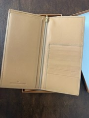 Girard-Perregaux Beige Leather Credit Card Holder Made In France with Box “New”