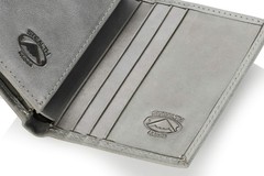 Stealth Mode Trifold Wallet for Men RFID Blocking – Genuine Napa Leather E