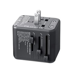 Skyshalo 5-in-1 Universal Travel Adapter 2 USB-C/2 USB-A 1 AC Power 2500W