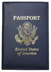 RFID Signal Blocking USA Genuine Leather Passport Cover Travel Document Holder I