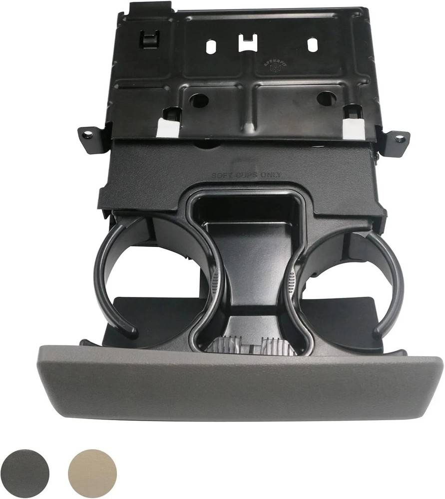 APPERFiT in Dash Cup Holder Replacement for 2005-2007 Ford F250 F350 Gray