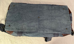 POTTERY BARN UNION CANVAS WEEKENDER LARGE BAG GRAY NEW WITH TAGS