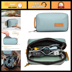Compact Tech Organizer Pouch – Travel Case for Cables, Chargers & Accessories