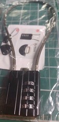 4 Pcs Resettable Combination Padlock, 1-3/16″ Width Body with 32Cm Extrem Long