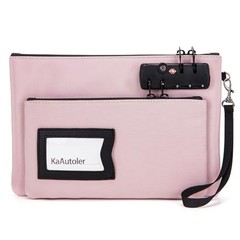 Money Bag with Lock, Double Layer Cash Bag for Storage