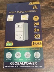 World Travel Adapter Kit Boxed New