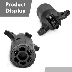 1 PC Car Trailer Adapter Plug, 7 Way to 4 Way Trailer Plug Adapter, 12V Copper