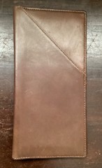 Vintage Bosca Brown Leather Flight Attendant Travel Document Holder Coat Wallet