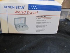 Seven Star World Travel Converter Kit #SS-1650 In Original Box