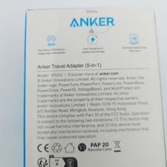 NIB Anker 2 Pack Model A92A2 White UK European Adapter 15W AC USB-C USB-A