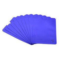 10Pcs RFID Blocking Sleeves Identity Theft Credit Cards Protector Holders Blue