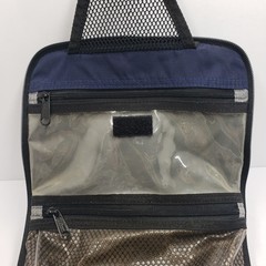 L.L.Bean Personal Organizer Hanging Travel Toiletry Bag Navy Blue Medium Unisex