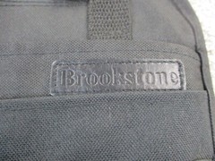 Brookstone Care Organizer Black Zip Pockets Adjustable Vintage EUC