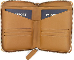 Full Grain Leather Passport Holder for 2 Passports – Dual Passport Holder and Tr
