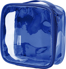 Clear TSA Approved 3-1-1 Travel Toiletry Bag for Carry On/Quart Size Transparent