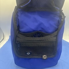 LL Bean Blue Toiletry Bag Mirror Hanging Travel Organizer Cosmetic Case Packable