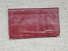 Maxluck Passport Holder Burgundy Genuine Leather Bifold Card HoldTravel Wallet