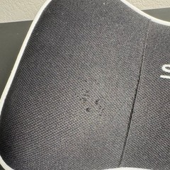 Samsonite Memory Foam Neck Support Pillow Black Mesh Car Headrest Cushion Strap