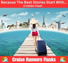 Cruise Plastic Flask Kit Liquor Rum Runners Sneak Alcohol Smuggle Booze Hidden