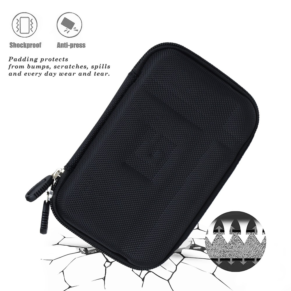 Camera Accessory Case Pouch Black – Cables, SD Cards, RX100, ELPH, Coolpix