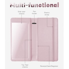 Letter Checkbook Cover, RFID Blocking Checkbook, Duplicate Checks with Pen S