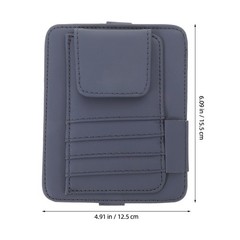 Car Sunshade Storage Bag Visor for Documents Holder Pocket Organizer Clip
