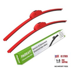 OEM QUALITY 26″ + 16″ Premium All-Season Bright Red Windshield Wiper Blades