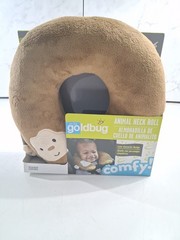 On The Goldbug Monkey Neckroll, Cozy Plush Travel Pillow For Toddlers/New