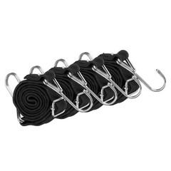 PATIKIL 39″ Adjustable Bungee Cords with Stainless Steel Hook, 39″, Black