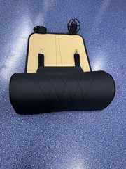Car Driver Seat Leg Extender Support Cushion Black Durable Leather Surface