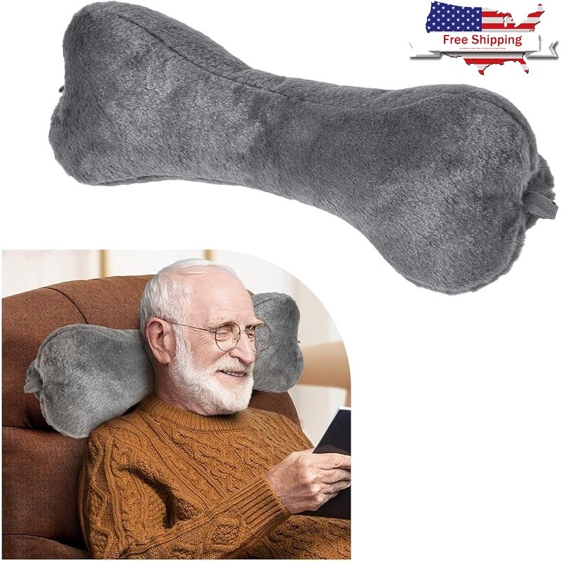 Adjustable Bone Neck Pillow Recliner Sofa Lumbar Support Travel Headrest New