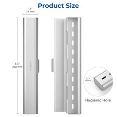 Silver Aluminum Toothbrush Travel Case Portable Standard Holder