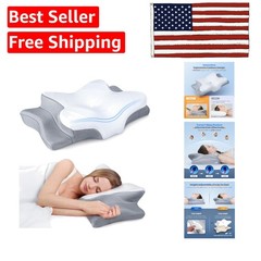 Customizable Cooling Cervical Pillow for Neck Pain – Machine Washable & Cozy
