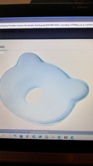 SMALL MEMORY FOAM PILLOW-NEW- BLUE-8.5″ X 10″