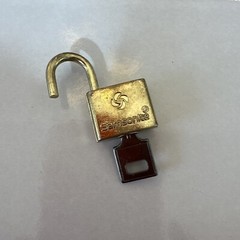 Vintage Samsonite Lock Key Suitcase Luggage Travel Case Small Journal Diary