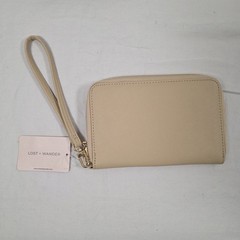 Lost + Wander Passport Wallet Wristlet Beige Zip Travel Organizer – NWT
