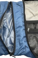 eBags Pack-it-Flat Toiletry Cosmetic Bag Blue Hanging Travel Kit Multi Pocket