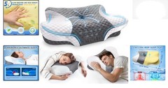 High-Density Memory Foam Neck Pillow – Ergonomic, Adjustable & Machine Washable