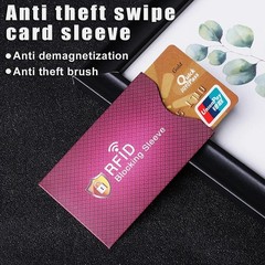 5x RFID Blocking Sleeves Credit Card Protector Holders Theft Protection Secure