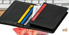 DiLoro Travel Bifold Card Holder RFID Blocking Leather Wallets for Men and Women
