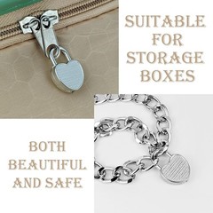 5 Pack Mini Diary Padlocks with Keys Small Travel Locks for Journals & Boxes