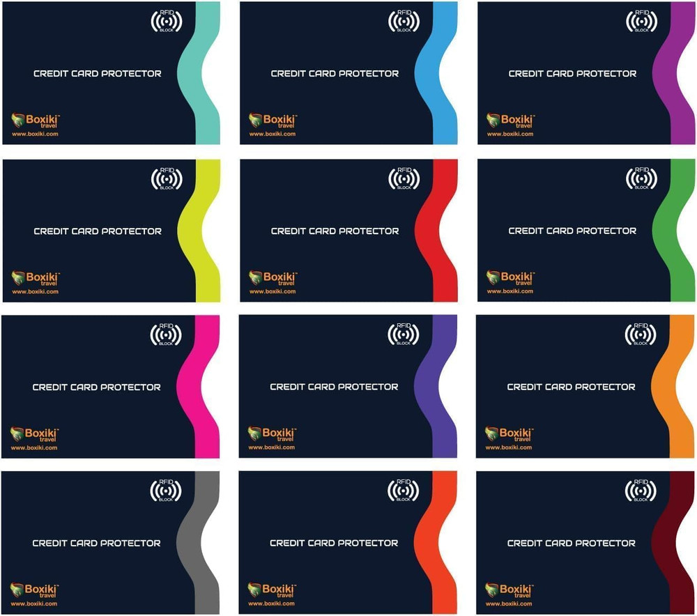 RFID Blocking Sleeves, Set with Color Coding | Identity Theft Prevention RFID Bl